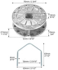 Dimensions of 20 Pack Aluminum Fence Tensioners Inline Quick Tension Strainers for Electric and Farm Fences Universal 5mm Wire Fit
