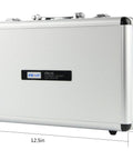 Elitech CPU-1G HVAC leak detector case, silver textured aluminum, 12.5in long
