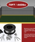 Indoor And Backyard Batting Cage Kit With Netting And Tension Wire Retractable Cable System For Easy Setup 70 Foot Size