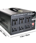 Voltage Converter Transformer 3000W Step Up Down 110V To 220V Or 220V To 110V with US Power Cord and Circuit Breaker