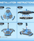 Installation steps for Pro Grade Heavy Duty Pool Vacuum Head And Hose Set With 360 Degree Swivel Cuff 1.5 Inch By 30 Foot.