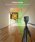 100 Foot Green Line Laser Level With Magnetic Bracket Self Leveling And Pulse Modes for Picture Hanging DIY Projects in a Room