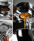 Bottomless 54mm Espresso Portafilter With 3 Ears And Puck Screen, Comes With Filter Basket, Built For Pro Level Home Baristas