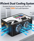 Programmable DC Electronic Load 150W 60V 12A Workhorse For Battery Capacity Testing And Power Supply R And D Pro Grade High Precision Lab Current Load Tester With 1mV 1mA Resolution, dual cooling fans