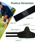 2 In 1 Golf Swing Trainer Set With Wrist Trainer And Arm Band To Fix Wrist Angle with product dimensions shown