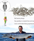 Duo Lock Snap Swivels Heavy Duty Stainless Barrel Swivels For Saltwater And Freshwater Fishing 25 Pack 26.4 Lbs Rating Copper Body With Solid Rings And Dual Locks, ball bearing design