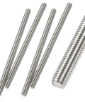 M8 x 350mm Fully Threaded Rods Set, 1.25mm Pitch, 304 Stainless Steel, 4 Pack, Right Hand Threaded Rods