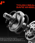 Oem Style Heavy Duty Power Steering Pump Assembly With Reservoir And Pulley For Chevy Impala Monte Carlo 2006 To 2011 V6 3.5L 3.9L close-up showing tough seals and assembly details.