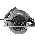Side view of 7 1 Quarter Inch Circular Saw Kit Pro Grade With 6000 RPM 15 Amp Motor Integrated Dust Blower 24 Tooth Framing And Ripping Blade.