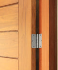 Heavy Duty Satin Nickel Interior Door Hinges 2 Pack Steel Construction With Slick Radius Corners for smooth door installation.