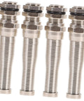 Brass Cable Glands Kit 4 Pack With 2 Way Glands And Metal Connectors, Cable Glands Joints, Silver Finish, Waterproof Accessories