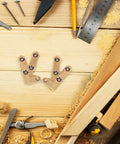 Heavy Duty Bronze Door Pivot Hinges For Wood Doors 2 Pack Hidden Concealed Secret Bookcase Hardware on wood panel