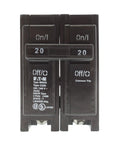 Plug On 20 Amp Two Pole Circuit Breaker For 120 Volt And 240 Volt Panels Type BR UL Listed Replacement For Home Wiring And Electrical Upgrades Five Pack