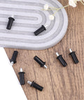10 Pack Spring Loaded Cabinet Door Repair Pins For Shutters Doors And Windows Durable Plastic And Metal Telescopic Damper Pins Must Have Furniture Fittings Connector Replacement Hardware For Indoor And Outdoor Use scattered on wooden surface