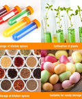 Image illustrating diverse uses of Home Science Lab Jumbo Test Tubes With Stand Set Of 10 For Kids Ages 3 And Up in experiments.