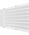 Heavy Duty White Steel Pegboard Panels Set Two 32 By 16 Inch For Garage And Home Shop Organization Built Tough Metal Pegboard Wall Mount System
