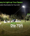 Outdoor installation of 200W LED Parking Lot Light With 30000LM Dusk To Dawn Photocell IP65 Waterproof Area Lighting highlighting a large area.