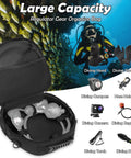 Scuba Regulator Bag With Adjustable Shoulder Strap Tactical Style Protective Storage For Regulator Octopus Gloves SMB in use