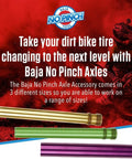 No Pinch Tire Changing Kit For Dirt Bikes And Motocross Axles 15mm Fitment For 15 To 16mm Axles Quick Tire Mounting