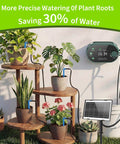 Solar Powered Drip Irrigation Kit For Outdoor Garden And Balcony Auto Watering System For Up To 15 Pots 3W Solar Panel setup