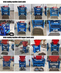 Heavy Duty Concrete Block Making Machine For Industrial Brick Production with adjustable hopper and semi-auto functionality.