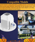 Shoulder Insert for 12 Ft Giant Skeletons With Hex Nails Two Pack Upgraded Replacement Connector for Shoulders Elbow and Neck Adapter Fits Home Depot Giant Skeletons shown with compatible models and displays