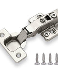 Front view of Full Overlay European Soft Close Cabinet Hinges For Kitchen Cabinets 20 Pieces 105 Degree Frameless Concealed Cabinet Door Hinge