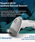 Rugged Workhorse Handheld Barcode Scanner USB Plug And Play 1D And 2D Code Reader for Healthcare Retail Warehouse Industrial Use