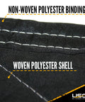 Close-up of Heavy Duty Moving Blankets 80 by 72 Inches 4 Pack Quilted Furniture Pads showing non-woven polyester binding.
