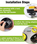 Installation steps for Quick Load Weed Eater Head Replacement For Most Trimmers With Counterclockwise Spin Easy Install Universal Fit