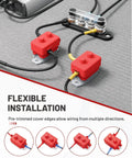 Beefy 40 Amp Automatic Reset Circuit Breaker For Automotive Truck Camper RV with red nylon insulation and anti rust stud terminals