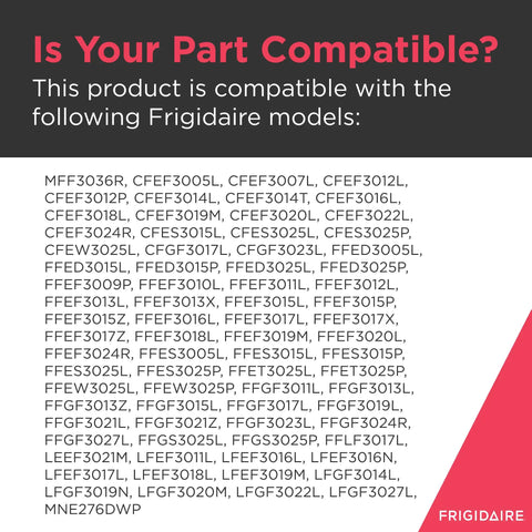 Compatibility list for Replacement Oven Door Handle 316545301 For Gas Ranges And Stoves, white finish, durable metal