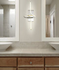 Totally Slick 9 Inch Chrome Modern Minimalist Integrated LED Vanity Light Sconce Dimmable Metal Wall Lamp For Bathroom Mirror