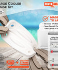 3 Pack White Igloo Cooler Hinges Replacement With Screws For Rectangular Ice Chests 25 To 165 Quart Models Heavy Duty Built Tough High Strength Parts Kit white cooler hinge kit