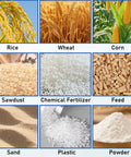 Grains and materials including rice, wheat, corn, and others suitable for Heavy Duty Grain Suction Auger Pump Portable Grain Conveyor.