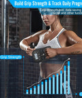 Person using Digital Hand Dynamometer With Adjustable Hand Gripper for grip strength testing and progress tracking.