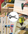 Deck Screws Kit With 120 Piece Wood Screws Assortment In Four Sizes From One And A Half Inches To Three Inches, Rust Resistant