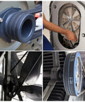 A40 Classic Wrapped Rubber V Belt For Power Drive Systems, 42 Inch Outside Circumference, 0.51 Inch Width, 0.32 Inch Thick A Section Drive Belt, Built Tough For Machinery, Smooth Spin And Even Load With High Wear Resistance. Installed wrapped rubber V belt on pulley