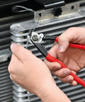 All In One Wire Rope Cutter And Crimper With End Cap And Ferrule Dies For Bowden Cables in use cutting wire rope
