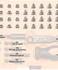 Badass Gunsmith Tool Kit with 68 Pieces for Crank Out Repairs on Any Firearm Slotted Screw Hex Phillips Bits in case.
