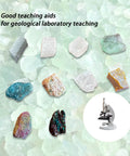 Mohs Hardness Test Kit With Ten Mineral Specimens And One Unglazed Porcelain Streak Plate For Geology Study And Earth Science ID