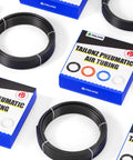 Black Polyurethane PU Air Hose Kit 8mm Outer Diameter Or Five Sixteenth Inch OD 5mm Inner Diameter 10 Meter 32.8 Feet Length Ultra Flexible