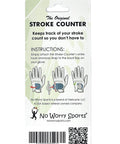 Stroke Counter Golf Accessory With Universal Glove Fastener No Worry Easy Dial Score Keeper packaging instructions