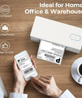 Bluetooth Thermal Shipping Label Printer For Small Biz Wireless 4x6 Label Printer That Works With IPhone Android Windows Great For Amazon eBay