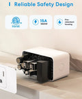 Cutaway of Smart Plug Mini With HomeKit Siri Alexa App Control Timers Energy Saving No Hub Needed 15A 2.4G WiFi Outlet