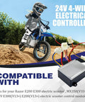 Replacement 24V 4 Wire Electrical Controller For Razor MX350 MX400 V33 Plus Version 33 And Up electric scooter module