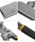 Close-up views of Hand Seamer Metal Bender Tool for Sheet Metal Bending and Flattening with ergonomic handle details
