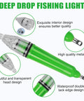 Four Pack Deep Water LED Fishing Light Kit with Beast Mode 360 Degree Green Steady On Glow waterproof lure light details