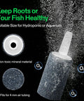 12 Pack 1 Inch Heavy Duty Air Stones Deliver Hella Fine Bubbling To Your Home Setup Perfect For Aquariums Hydroponics And Fish Tanks Keeps The Tank Crisp Every Single Day with water bubbles from a mineral stone.