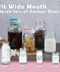Wide Mouth Mason Jar Pour Spout Lids Flip Cap Set Sip Ready Airtight Leak Proof Top Lids For Drinking Dressing Salads Fits Ball And Most Wide Mouth Jars Colorful Pack Of 4 on wide mouth mason jars, 8.7 cm lids